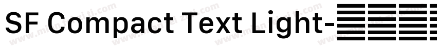 SF Compact Text Light字体转换